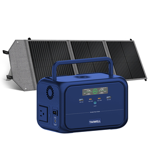 300W 288Wh Solar Power Station Rechargeable Generator with Qi Wireless Charging <b>LED</b> <b>Flashlight</b> for Outdoor Emergency - Product Image 1