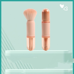 Telescopic <b>Makeup</b> <b>Brush</b> Portable Travel <b>Makeup</b> <b>Brushes</b> Set Eyeshadow Loose Powder Mini <b>Makeup</b> <b>Brush</b> Beauty Tools - Product Image 3