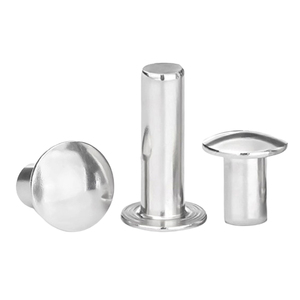 10 pièces/sac Rivets pleins de qualité supérieure en acier inoxydable 304 <span class=keywords><strong>à</strong></span> tête plate et ronde M2 M2.5 M3 M5 M6 Rivets pleins <span class=keywords><strong>à</strong></span> tête cylindrique personnalisables - Product Image 4