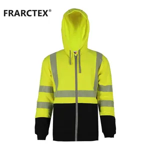 FR jaket kerja anti statis terisolasi minyak Keselamatan musim dingin dan pakaian kerja Gas pakaian kerja dengan pita reflektif