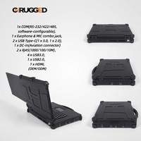 Portátil Robusto de Doble Pantalla de 15.6 Pulgadas, Resistente a Caídas, IP65, Resistente a Amplios Rangos de Temperatura, PC Robusto Ultra5/7 Preparado para IA, OEM/ODM, Gran Memoria RAM