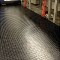Robuste Gummi-Garagenbodenmatte mit Münzmuster, Rutschfeste Wasserdichte PVC-Matte für Fitness-Studio, Werkstatt, Industrie und Haushalt
