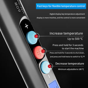 Affichage numérique noir 60W ensemble de <span class=keywords><strong>fer</strong></span> à <span class=keywords><strong>souder</strong></span> multimètre 20 pièces réparation de <span class=keywords><strong>circuit</strong></span> électronique <span class=keywords><strong>FER</strong></span> À <span class=keywords><strong>SOUDER</strong></span> T00L - Product Image 2