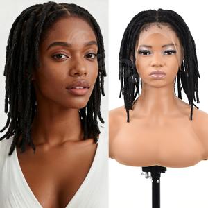 Originea, Nuevo, Cabello Humano Brasileño Natural, Rastas Interconectadas, Pelucas con Frente de Encaje Completo, Peluca de Rastas para Mujeres y Hombres - Product Image 1
