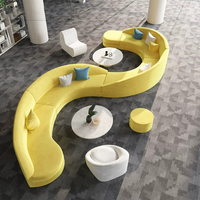 Ensemble de canapés modulaires créatifs et modernes pour bureaux, halls d'accueil, salles d'attente, espaces publics, commerciaux, appartements, hôtels, réceptions, salles de réunion et centres commerciaux