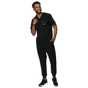 Conjunto de Uniforme Médico Personalizado para Hombre, Camiseta con Cuello en V y Pantalones Jogger, Ropa de Trabajo Táctica para Enfermeros y Doctores - Product Image 1