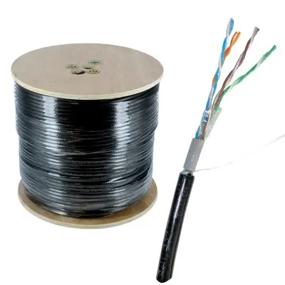 Cable Ethernet Cat5e de 0,49mm, 0,5mm, 0,51mm, 8 núcleos, Cable Lan de 305m para exteriores Utp/FTP Cat5e Cca/Hcca/Cable de red de cobre