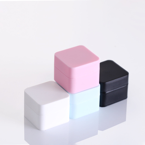 <span class=keywords><strong>Pot</strong></span> carré en plastique coloré <span class=keywords><strong>de</strong></span> 5g, 10g, 15g, 30g, 50g – Récipient pratique et étanche pour crème - Product Image 1