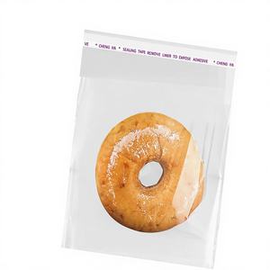 Bolsas de Plástico HDPE Transparentes Reutilizables de Grado Alimenticio con Impresión Flexográfica, Diseño de Fuelle Lateral Autoadhesivo para Pasteles, Tamaño y Color Personalizados - Product Image 1