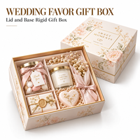 Boîte cadeau de mariage personnalisée, boîte d'emballage en papier rigide de luxe avec couvercle et base, logo personnalisé, emballage de boîte cadeau de mariage