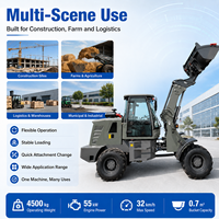 Chargeur télescopique FULCORE 4500 kg avec support OEM/ODM, poids opérationnel et entretien facilité pour engins de terrassement diesel