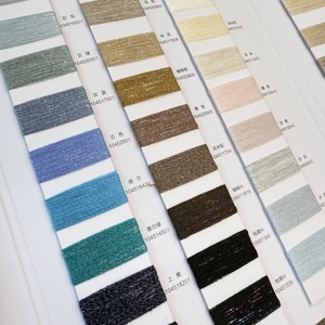 Hilo Fantasía de Alta Tenacidad Teñido en 150 Colores, Mezcla de Viscosa/Nailon, Lurex con Lentejuelas 1/18.5NM 1/20.5NM, Ecológico para Tejido y Bordado - Product Image 3