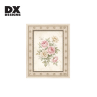 Cadre photo vintage crème DX Designs 4x6 5x7 8x10 pouces, cadre photo en MDF à fleurs en relief pour la décoration de la maison, du bureau ou de la table