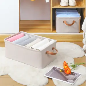 가정용 서랍 형 옷장 의류 층 접이식 보관소 계절 분류 상자