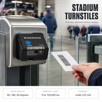 Lecteur de codes-barres 1D 2D compact avec écran, prise en charge des codes et lecture à faible contraste pour les constructeurs de machines