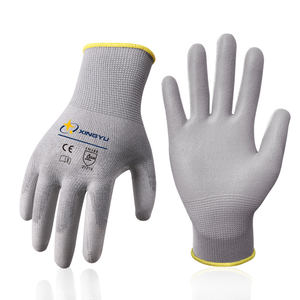 XINGYU venta al por mayor antideslizante industrial <span class=keywords><strong>PU</strong></span> trabajo guantes de seguridad Protección Laboral CE 13 calibre poliéster <span class=keywords><strong>PU</strong></span> trabajo guantes de seguridad - Product Image 1