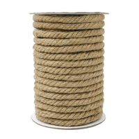Corde torsadée en jute naturelle tressée à 3 brins, qualité supérieure, couleur jute, 100 % jute, taille personnalisée, multi-types, pour décoration EDGE, la plus vendue