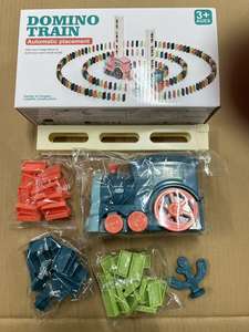 Offre Spéciale Train <span class=keywords><strong>domino</strong></span> automatique livraison train électrique dominos colorés ensembles de rallye ensemble de blocs - Product Image 5