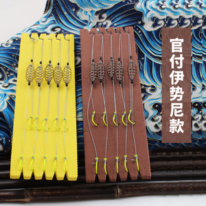 Ensemble de pêche pour carpes argentées et carpes à grosse tête avec hameçons doubles à ressort fluorescents anti-emmêlement pour la pêche au fond - Product Image 5