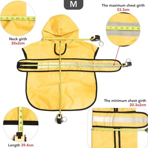 Dog Waterproof <strong>Raincoat</strong> Poncho for Small/Large Dogs Solid Pattern XS Size Eco-Friendly <strong>Nylon</strong> Material - Product Image 4
