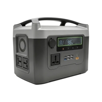 Générateur solaire portable 600W, batterie lithium, station d'alimentation 220V pour la maison, le camping, les camping-cars et les voitures