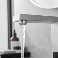 Robinet de lavabo automatique à capteur infrarouge HLK, nouveau design, avec cartouche céramique, montage monotrou pour hôtels et hôpitaux