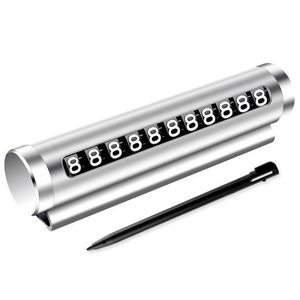 Accessoire de voiture pas cher, carte de numéro de téléphone <span class=keywords><strong>portable</strong></span> <span class=keywords><strong>temporaire</strong></span> pour voiture, plaque de numéro de stationnement pour voiture - Product Image 1