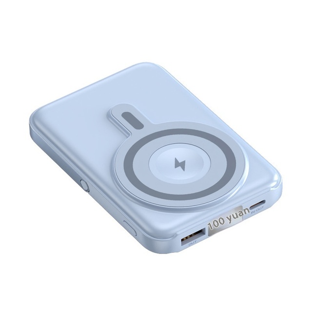 20W Super Fast Wireless Charging 3-in-1 Magnetic Power Bank New High Capacity Type-C Phone Charger Metal Stand Earphones