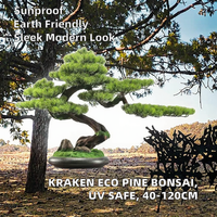 Bonsaï artificiel moderne en pin de haute qualité, résistant aux UV, écologique, 40-120 cm, pour pose au sol en intérieur