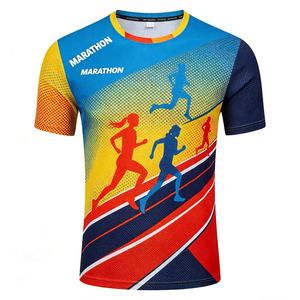 Camiseta Deportiva Personalizada con Logotipo, Impresión Digital, Tejida, para Maratón, Eventos Deportivos, Promociones, para Hombre, de Poliéster, para Correr, Gimnasio, Secado Rápido - Product Image 1