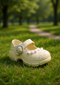 Zoccoli con Piattaforma e Perle Stile Mary Jane, Punta Chiusa, Suola in EVA, Morbidi e Leggeri, Estivi, per Donne e Ragazze, Taglia 24 - Product Image 2