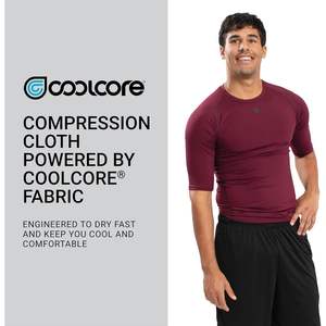 T-shirt de compression à manches courtes personnalisé pour la protection solaire - Product Image 6