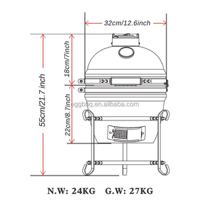 <span class=keywords><strong>Barbecue</strong></span> Kamado SEB KAMADO Heavy Duty <span class=keywords><strong>Egg</strong></span> 13 pouces, <span class=keywords><strong>barbecue</strong></span> au charbon de bois, grill en céramique pour extérieur - Product Image 3