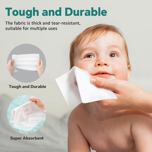 Lingettes nettoyantes pour le visage en coton non tissé, douces et carrées, pour le nettoyage quotidien et les soins pour bébés - Product Image 6