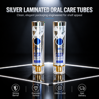 Tube de dentifrice blanchissant au charbon avec bouchon à vis aluminium-plastique noir, emballage spécial anti-pollution