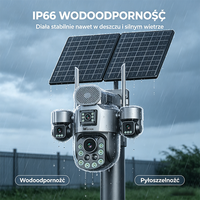 Caméra de sécurité solaire Wistino 99X Zoom 4G pour site agricole, recharge haute efficacité, vision nocturne grand angle