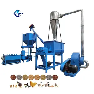 Poultry Feed Manufacturing Equipment 500-700kg/h Animal Feed Pellet Production Line