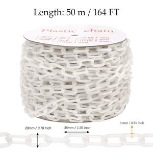 164 רגל של חלקי קישור פלסטיק לבן, שרשרת בידוד פלסטיק עבור בקרת הקהל - Product Image 2