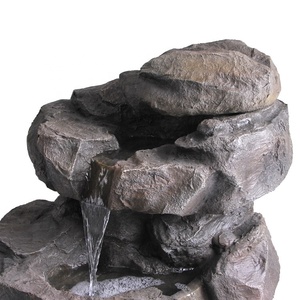 Decoración de jardín <span class=keywords><strong>Stonehenge</strong></span> Water Feature con luces LED y energía solar - Product Image 3