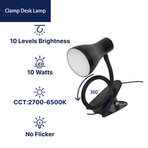 Lámpara de abrazadera LED USB moderna de entrega rápida, diseño Simple para estudio, uso doméstico, mesa, escritorio, luz de lectura para sala de lectura, escritorio de estudio - Product Image 2
