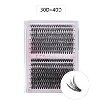 Kit DIY de Cils Synthétiques Réutilisables Faits Main en Grappes 30D 40D Volume avec Accessoires pour Maquillage Vente en Gros OEM