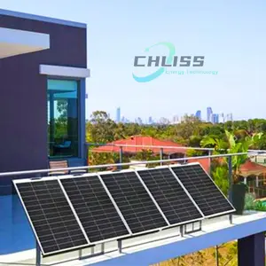 Chliss ระบบเก็บพลังงานแสงอาทิตย์ที่ระเบียงพร้อมแบตเตอรี่และแผงพลังงานแสงอาทิตย์