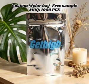 Sachet Doypack Personnalisé en Mylar 120 microns avec surface intérieure en feuille d'aluminium, encoche de déchirement, solution d'emballage durable à haute barrière - Product Image 1