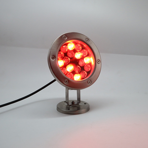 18W IP68 RGB <span class=keywords><strong>LED</strong></span> Dưới Nước Ánh Sáng Thép Không Gỉ Điều Khiển Từ Xa Ao Đèn Hồ Bơi Khu Vườn Không Thấm Nước Ra80 3-Năm - Product Image 2