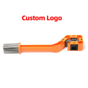 Brosse de nettoyage de chaîne de moto portable à double tête, nettoyeur automatique de vélo, outils de nettoyage portables pour vélo/moto, laveur de chaîne - Product Image 4