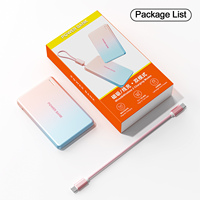 Batterie externe magnétique ultra-mince 5000 mAh 22,5 W à charge rapide, mini chargeur de téléphone portable pour cadeaux événementiels, personnalisable OEM