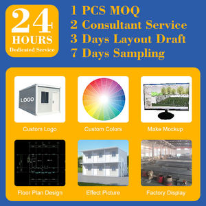 Portable Container Cabin House Cheap Tiny House Kits Mini Mobile Homes for Backyard/Garden Made Wooden Steel Sandwich Panel Mall - Product Image 3