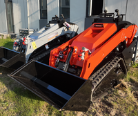 Chargeuse compacte à quatre roues motrices, mini-chargeuse sur chenilles, mini-pelle multifonctionnelle pour usage agricole et de construction, garantie 1 an
