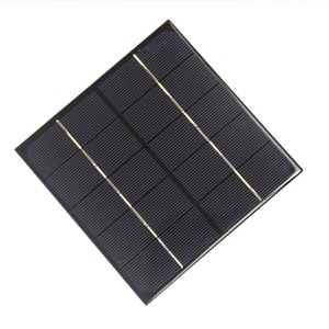 แผงโซลาร์เซลล์แบบโมโนคริสตัลไลน์ 132x132 มม. 3W 5V อีพ็อกซี่เรซิ่น โมดูลเซลล์แสงอาทิตย์ DIY - Product Image 1