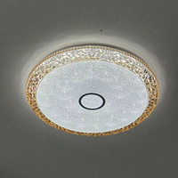Plafonnier de décoration de bordure en cristal plafonniers Led modernes montés en surface pour chambre à coucher éclairage à la maison